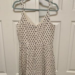 Spaghetti strap black and white sundress